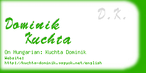 dominik kuchta business card